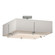 Exos Exos Square Double Shade Semi-Flush in Sterling (39|126510-SKT-85-SF1605-SE2012)