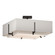 Exos Exos Square Double Shade Semi-Flush in Oil Rubbed Bronze (39|126510-SKT-14-SF1605-SE2012)