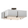 Exos Exos Square Double Shade Semi-Flush in Bronze (39|126510-SKT-05-SF1605-SF2012)