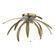 Dahlia Dahlia Semi-Flush in Modern Brass (39|124350-SKT-86-GG0631)