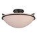 Simple Lines Plain Large Semi-Flush in Black (39|124304-SKT-10-SS0053)