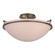 Simple Lines Plain Large Semi-Flush in Bronze (39|124304-SKT-05-SS0053)