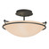 Simple Lines Plain Small Semi-Flush in Natural Iron (39|124302-SKT-20-SS0047)
