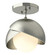 Brooklyn One Light Semi-Flush Mount in Sterling (39|121377-SKT-85-85-GG0711)
