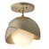 Brooklyn Brooklyn 1-Light Double Shade Semi-Flush in Soft Gold (39|121377-SKT-84-84-GG0711)