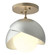 Brooklyn Brooklyn 1-Light Double Shade Semi-Flush in Soft Gold (39|121377-SKT-84-82-GG0711)