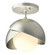Brooklyn Brooklyn 1-Light Double Shade Semi-Flush in Vintage Platinum (39|121377-SKT-82-85-GG0711)