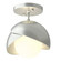 Brooklyn Brooklyn 1-Light Double Shade Semi-Flush in Vintage Platinum (39|121377-SKT-82-82-GG0711)