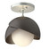 Brooklyn Brooklyn 1-Light Double Shade Semi-Flush in Vintage Platinum (39|121377-SKT-82-14-GG0711)