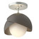 Brooklyn Brooklyn 1-Light Double Shade Semi-Flush in Vintage Platinum (39|121377-SKT-82-07-GG0711)