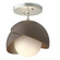Brooklyn Brooklyn 1-Light Double Shade Semi-Flush in Vintage Platinum (39|121377-SKT-82-05-GG0711)