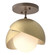 Brooklyn One Light Semi-Flush Mount in Bronze (39|121377-SKT-05-86-GG0711)