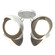 Brooklyn Brooklyn 4-Light Double Shade Semi-Flush in Vintage Platinum (39|121376-SKT-82-07-GG0711)