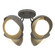Brooklyn Brooklyn 4-Light Double Shade Semi-Flush in Natural Iron (39|121376-SKT-20-84-GG0711)