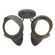 Brooklyn Brooklyn 4-Light Double Shade Semi-Flush in Natural Iron (39|121376-SKT-20-10-GG0711)