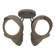 Brooklyn Brooklyn 4-Light Double Shade Semi-Flush in Natural Iron (39|121376-SKT-20-07-GG0711)