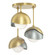 Brooklyn Three Light Semi-Flush Mount in Modern Brass (39|121374-SKT-86-82-GG0711) Brooklyn Three Light Semi-Flush Mount in Modern Brass (39|121374-SKT-86-82-GG0711)