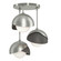 Brooklyn Three Light Semi-Flush Mount in Sterling (39|121374-SKT-85-20-GG0711)