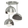 Brooklyn Three Light Semi-Flush Mount in Sterling (39|121374-SKT-85-07-GG0711)