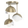 Brooklyn Brooklyn 3-Light Double Shade Semi-Flush in Soft Gold (39|121374-SKT-84-02-GG0711)