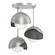 Brooklyn Brooklyn 3-Light Double Shade Semi-Flush in Vintage Platinum (39|121374-SKT-82-20-GG0711)