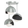Brooklyn Brooklyn 3-Light Double Shade Semi-Flush in Vintage Platinum (39|121374-SKT-82-10-GG0711)