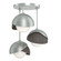 Brooklyn Brooklyn 3-Light Double Shade Semi-Flush in Vintage Platinum (39|121374-SKT-82-07-GG0711)