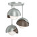 Brooklyn Brooklyn 3-Light Double Shade Semi-Flush in Vintage Platinum (39|121374-SKT-82-05-GG0711)