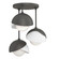 Brooklyn Brooklyn 3-Light Double Shade Semi-Flush in Natural Iron (39|121374-SKT-20-02-GG0711)
