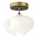Ume Ume 1-Light Semi-Flush in Modern Brass (39|121372-SKT-86-20-FD0710)