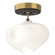 Ume Ume 1-Light Semi-Flush in Modern Brass (39|121372-SKT-86-14-FD0710)