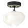Ume One Light Semi-Flush Mount in Black (39|121372-SKT-10-85-FD0710)
