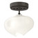 Ume Ume 1-Light Semi-Flush in Dark Smoke (39|121372-SKT-07-14-FD0710)