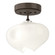 Ume Ume 1-Light Semi-Flush in Bronze (39|121372-SKT-05-05-FD0710)