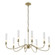 Grace Grace 8-Arm Chandelier in Modern Brass (39|105050-SKT-86-BR-ZM0611)