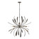 Dahlia Six Light Chandelier in Dark Smoke (39|104350-SKT-07)