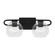 Codyn Two Light Bath Vanity in Midnight Black (454|4455702-112)