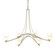 Ribbon Oval Ribbon 6 Arm Chandelier in Sterling (39|104116-SKT-85-ZU0291)