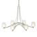 Ribbon Oval Ribbon 6 Arm Chandelier in Vintage Platinum (39|104116-SKT-82-ZU0291)