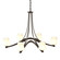 Ribbon Oval Ribbon 6 Arm Chandelier in Bronze (39|104106-SKT-05-GG0236)