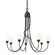 Flora Flora 7 Arm Chandelier in Black (39|103049-SKT-10-GG0444)