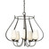 Flora Flora 5 Arm Chandelier in White (39|103045-SKT-02-GG0303)