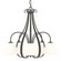 Sweeping Taper Five Light Chandelier in Dark Smoke (39|101445-SKT-07-GG0001)
