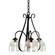 Sweeping Taper Three Light Chandelier in Black (39|101441-SKT-10-LL0001)