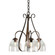 Sweeping Taper Three Light Chandelier in Bronze (39|101441-SKT-05-LL0001)