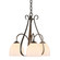 Sweeping Taper Three Light Chandelier in Bronze (39|101441-SKT-05-GG0001)