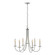 Simple Lines Six Light Chandelier in Vintage Platinum (39|101160-SKT-82)