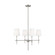 Baker Four Light Chandelier in Brushed Nickel (454|3187204EN-962)