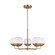 Alvin Five Light Chandelier in Satin Brass (454|3168105-848)