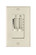 Wall Control 4spd Dual Slide Wall Control in Almond (13|980008FAL)